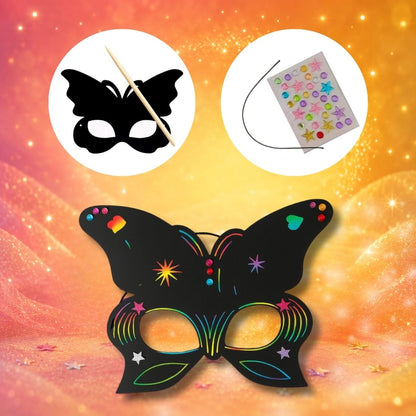 Vlindermasker - knutselpakket kinderfeest